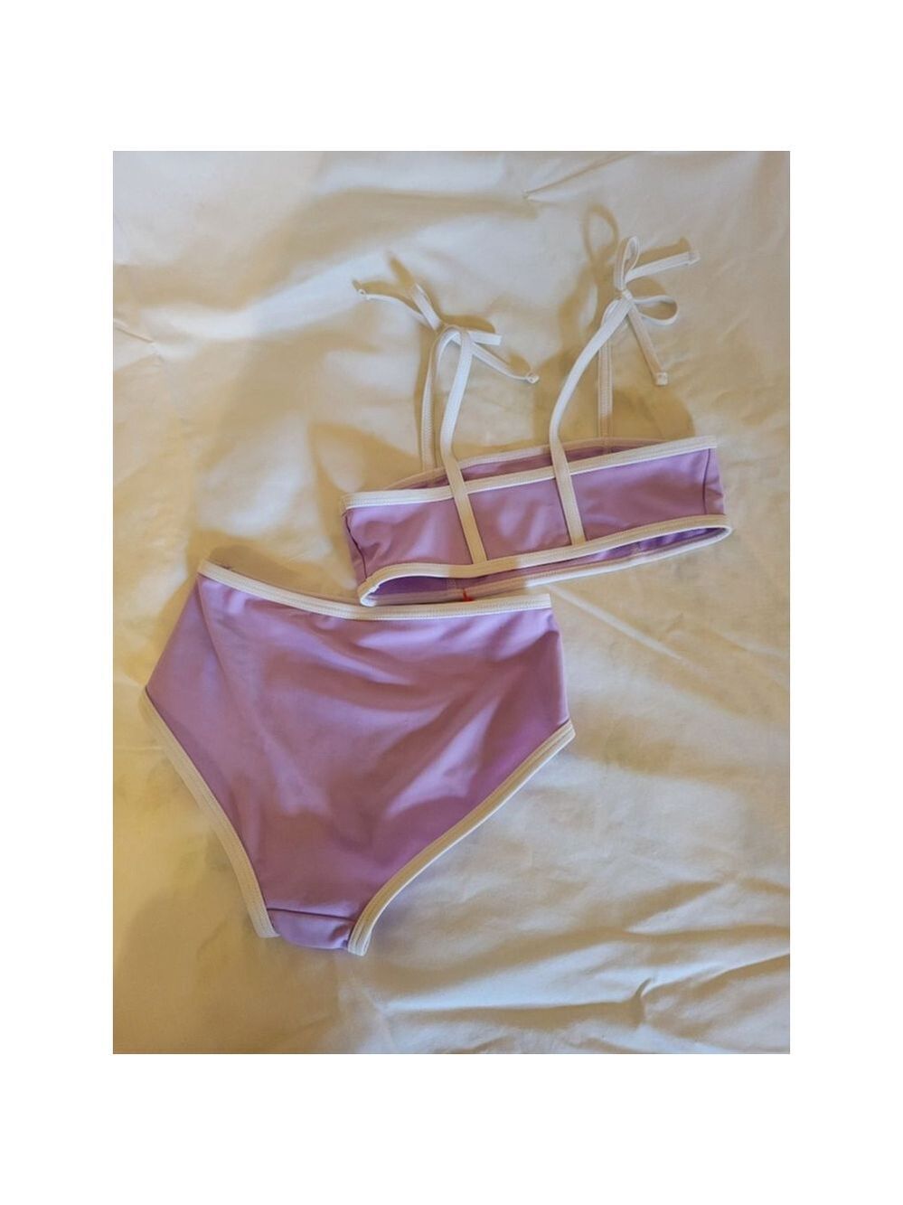 Cat & Jack Purple Girls Swimsuit XS - Picture 5 of 9
